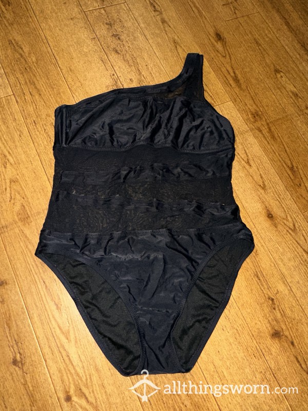 Black & Shear 1 Shoulder Swimsuit
