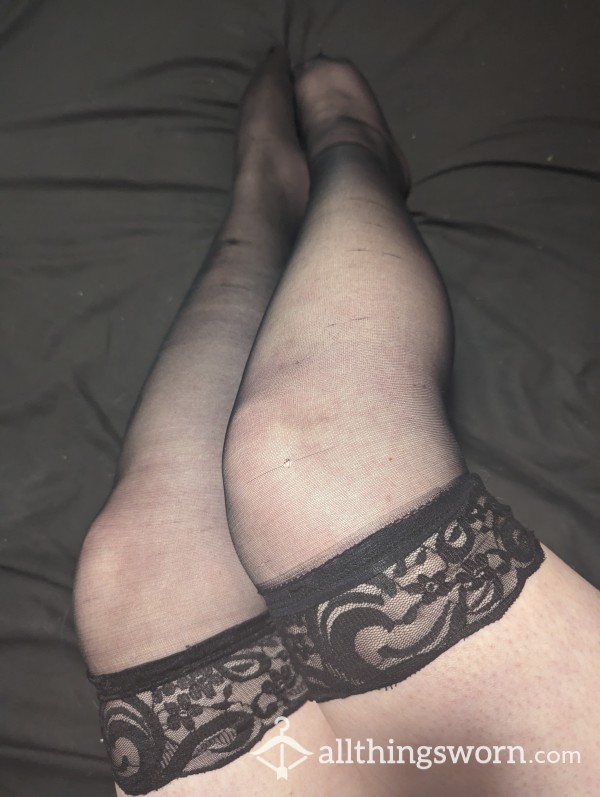 Black Sheer Stockings