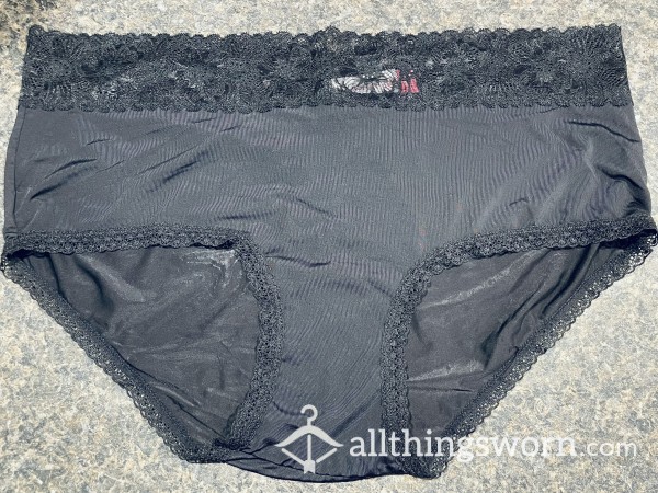 Black Silky Cheeky Panties - Ready To Wear Or Purchase!