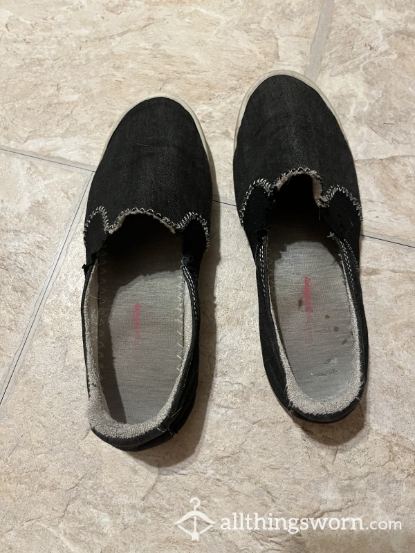 Black Slip On Sneakers