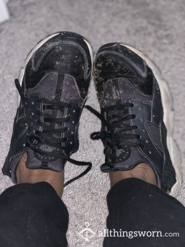 Black Sneakers Worn As Work Shoes