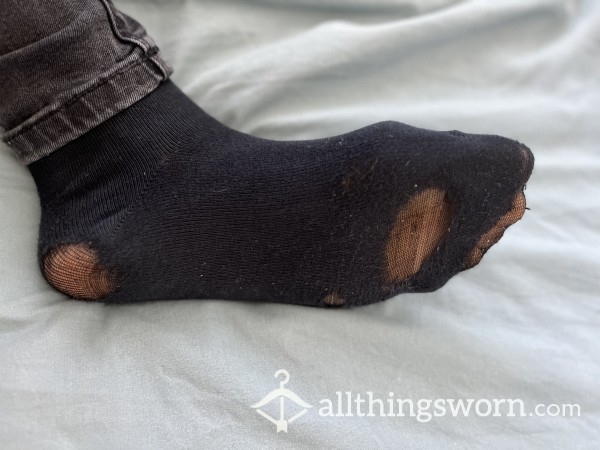 Very Well Worn Black Socks- 48h Wear