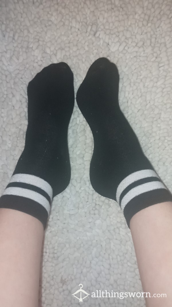 Black Socks With White Stripes