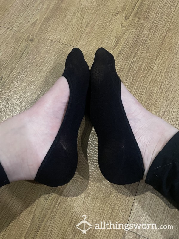 Black Spandex Ped Socks