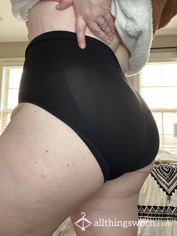 Free US Shipping | Black Spandex/Compression High Waisted Panties