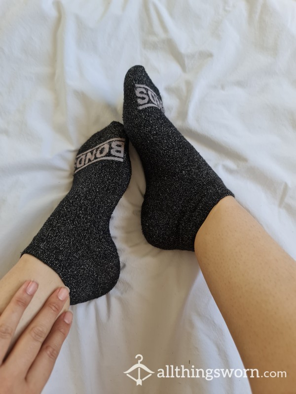 Black Sparkle Socks