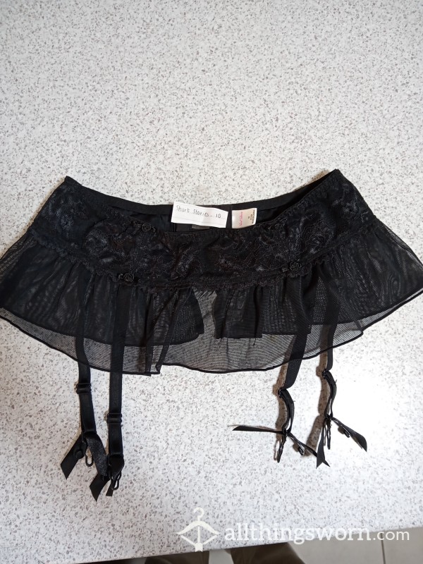 Black Suspender Skirt Size 10