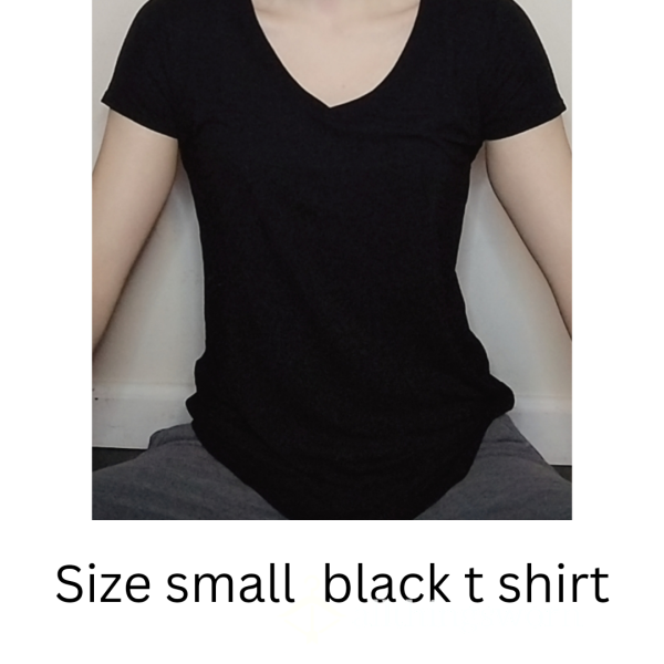 BLACK T-SHIRT, SIZE SMALL