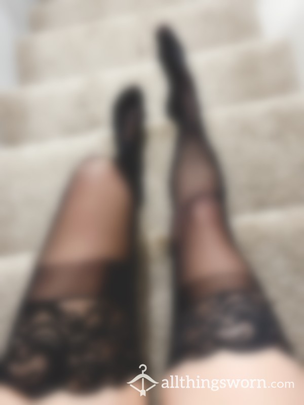 Black Thigh High Stockings/Nylons