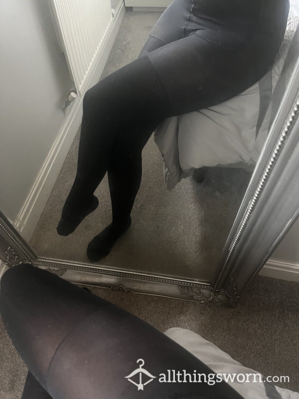 Black Tights Worn For Long Hours At Work