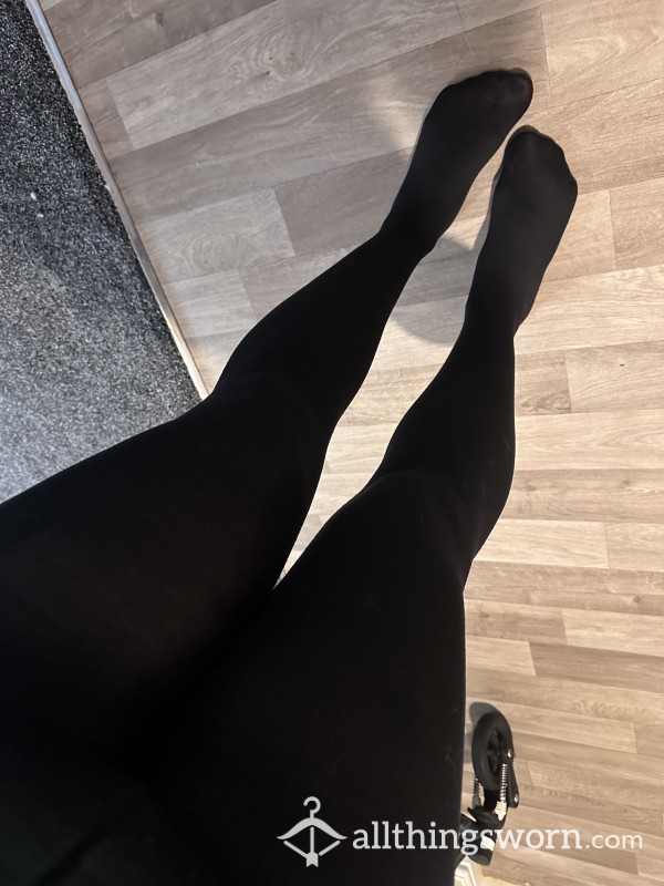 Black Tights, Worn To Work For 12 Hours,