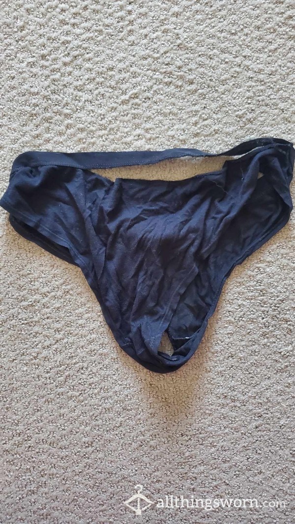 Black Torn Destroyed Panties