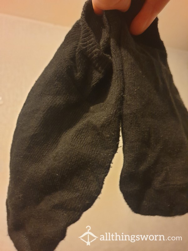 Black Trainer Socks Size 3