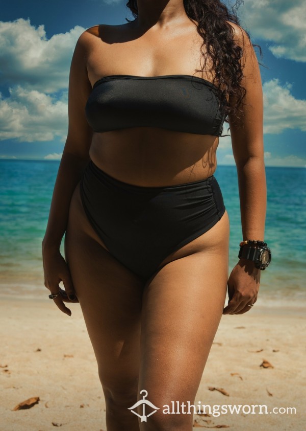 Black Tube Bikini 👙 24 Hours Wear + 4 Xxx Complimentary Pictures