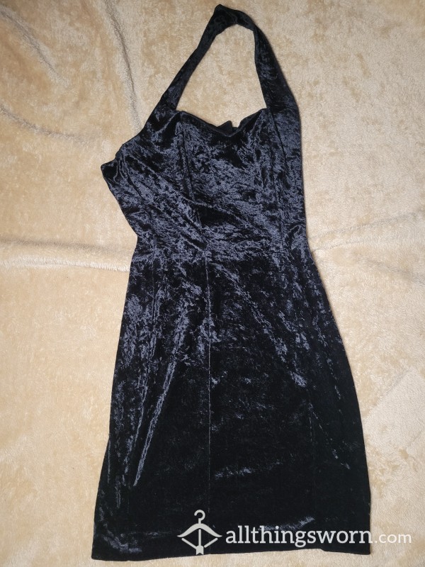 BLACK VELVET SISSY DRESS 🖤🎀