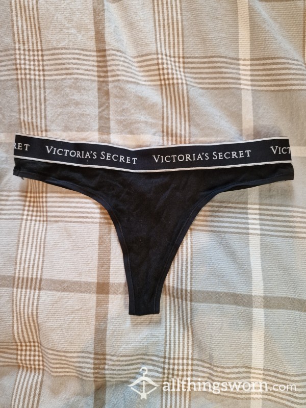 Black Victoria's Secret Thong