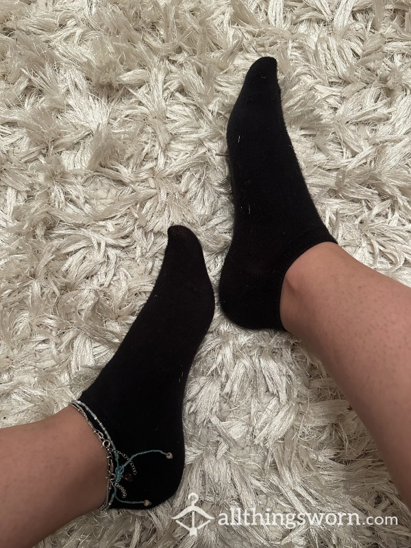 Black Well Used Socks