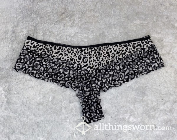 Black & White Leopard Print VS Pink Cheeky Panty