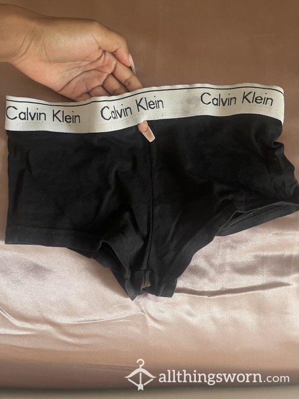 Black Worn Old Calvin Klein Boxer Shorts