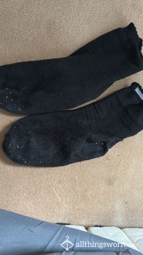 Black Wrecked Socks 3 Day Worn