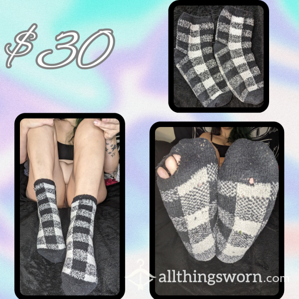 Black&White Thick Holey Socks (Free Shipping In USA)
