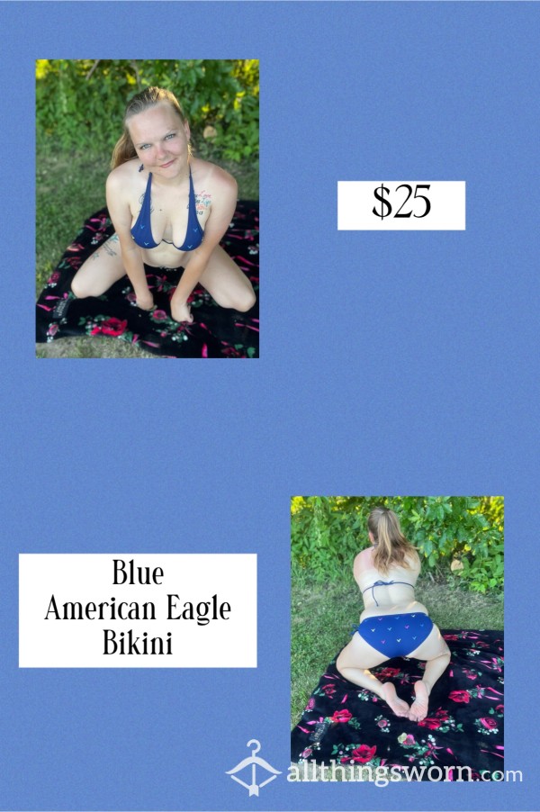 Blue American Eagle Bikini