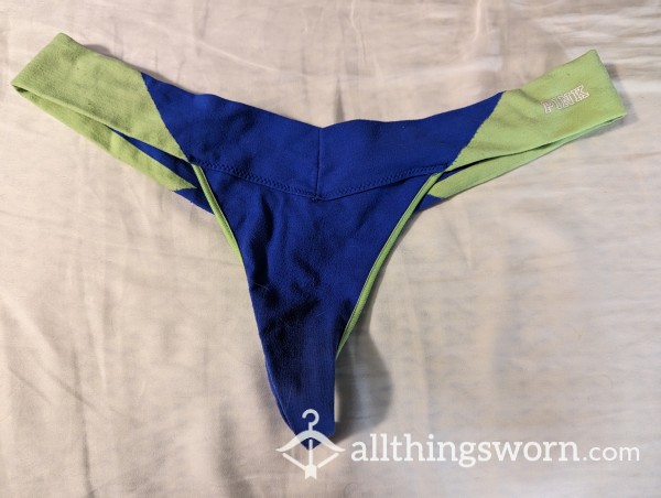 Blue And Green Sporty Thong
