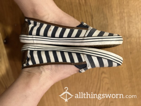 Blue And White Flats