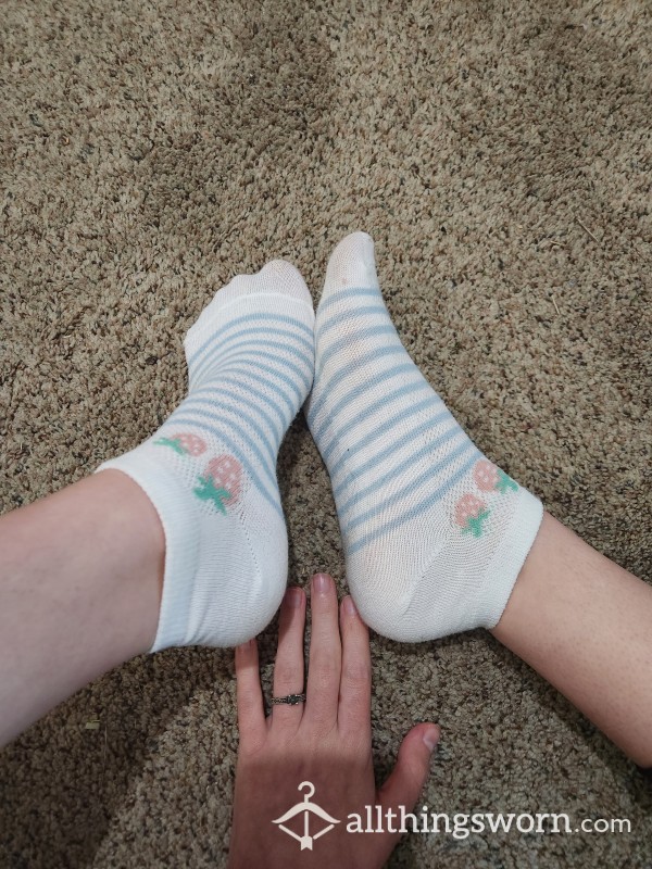 Blue And White Socks