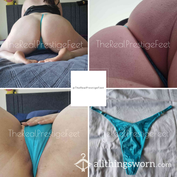 Blue Boux Avenue Silky Feel G-String | Size 16 | Standard Wear 48hrs | Includes Pics | See Listing Photos For More Info - From £18.00