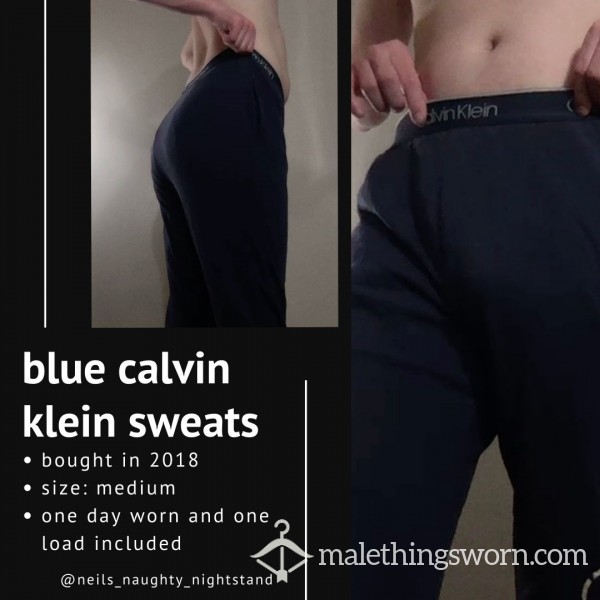 Blue Calvin Klein Sweats