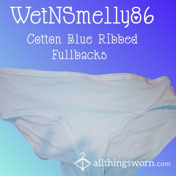 Blue Cotton Ribbed Fullbacks