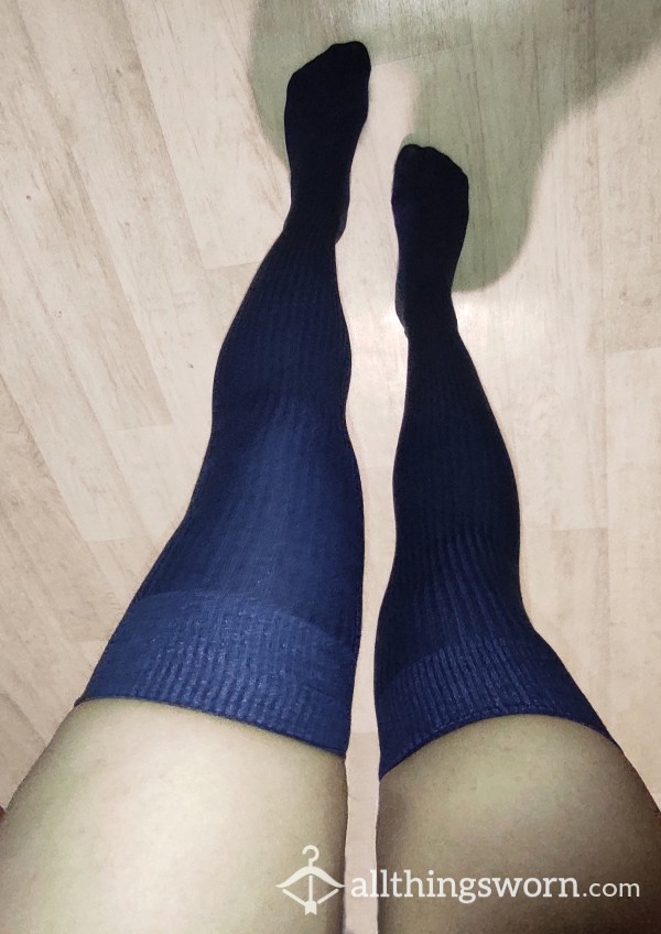 Blue Cotton Stockings