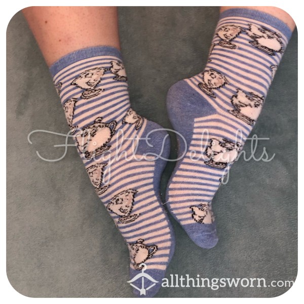 Blue Disney Cotton Socks
