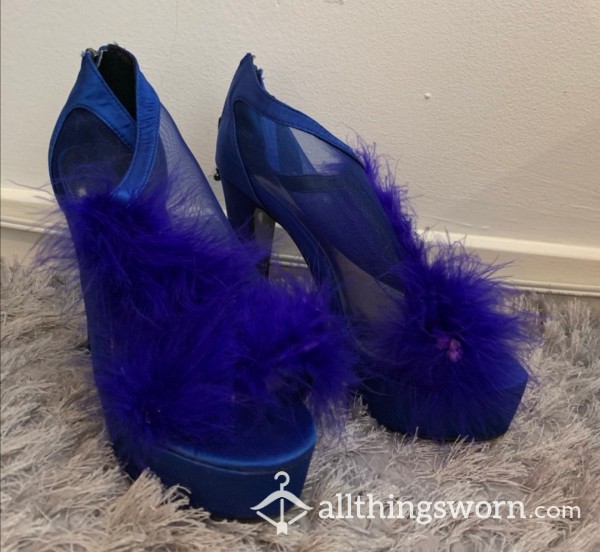 Blue Flully Heels