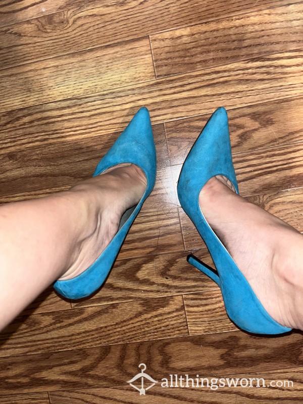 Blue Guess Heels