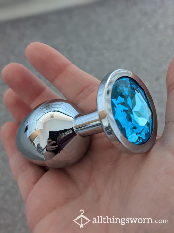 Blue Jewel Butt Plug