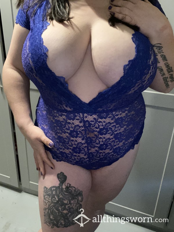 Blue Lace Bodysuit Photos