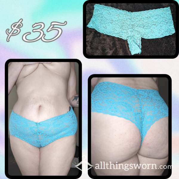 Blue Lace Pantys (Free Shipping In USA)