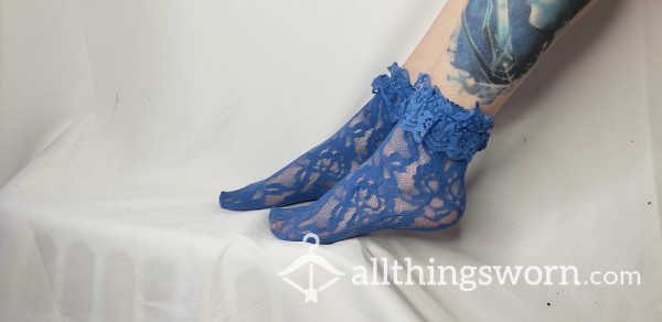 Blue Lace Socks