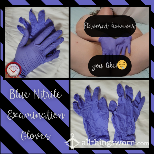 Blue Nitrile Examination Gloves - Used However You Choose