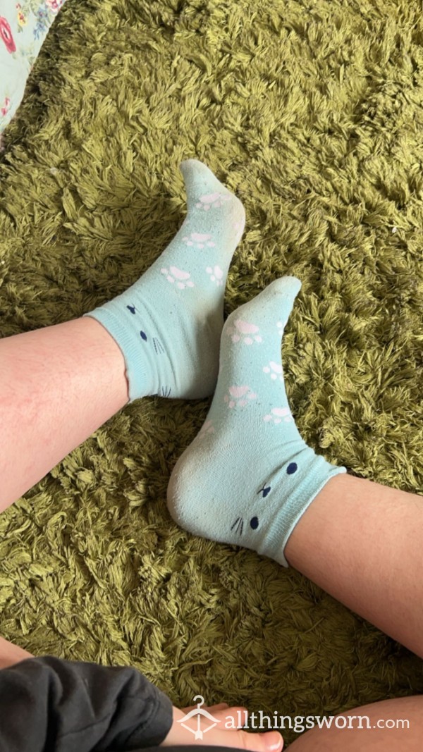 Blue Pussy Socks