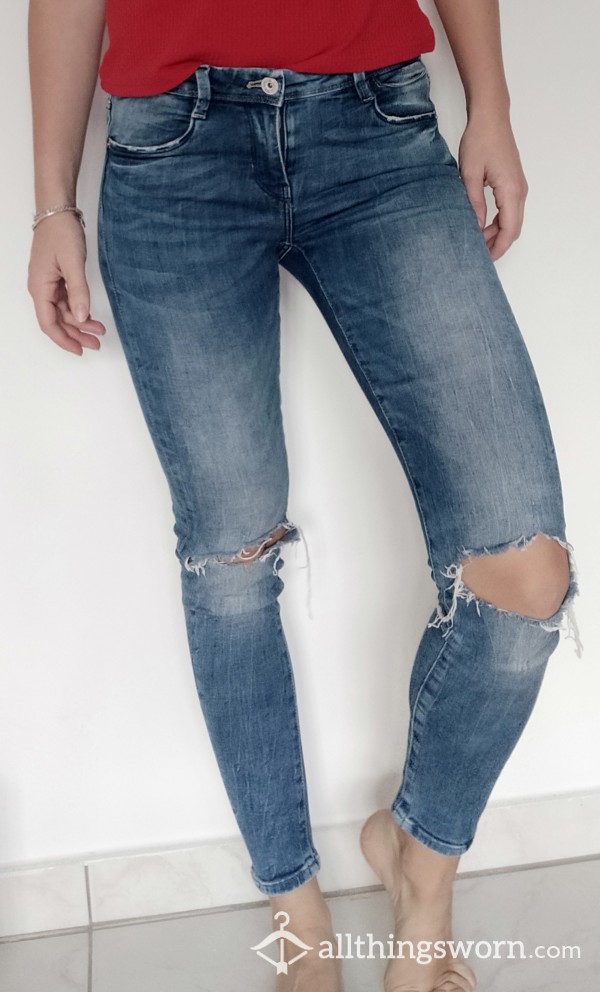 Blue Ripped Jeans 👖size 36