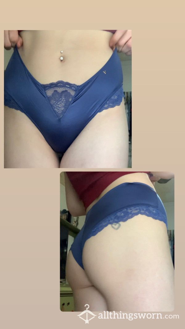 Blue Satin Panties From Victoria’s Secret