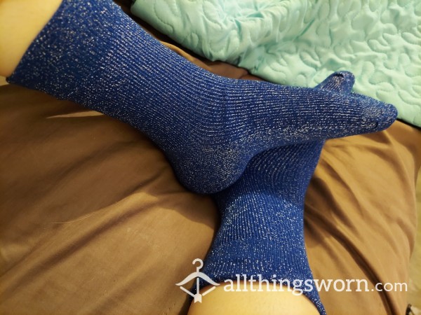 Blue Smelly Socks