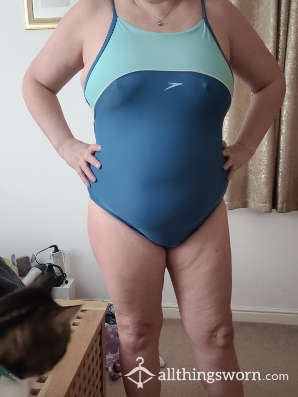 Blue Speedo Swimsuit