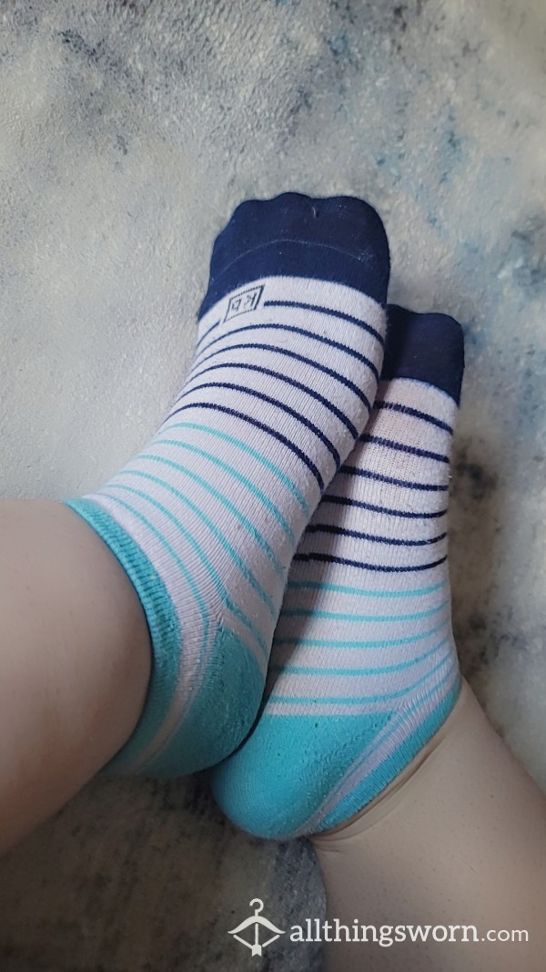 Blue Striped KB Socks