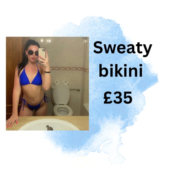 Blue Sweaty Bikini
