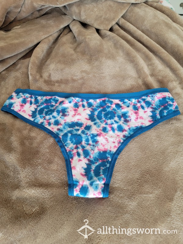 Blue Tiedyed Thong