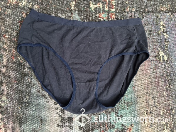 Blue XL Cotton Brief Panties Ready For Wear